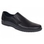 Pantofi barbati negri casual din piele naturala fara siret - De Suceava SP217ELN